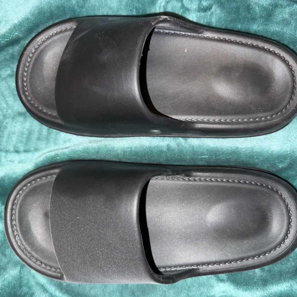 Men's Black Slide Sandals